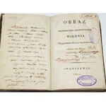 [LUBOMIRSKI EDWARD] OBRAZ HISTORYCZNO-STATYSTYCZNY WIEDNIA. Oryginalnie 1815 r. wystawiony. Z planem tegoż miasta.