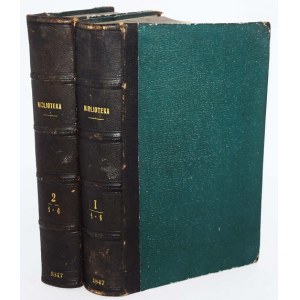 BIBLIOTEKA NAUKOWEGO ZAKŁADU IMIENIA OSSOLIŃSKICH 1847, T.1-2 komplet