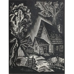 Stanisław OSTOJA-CHROSTOWSKI (1897-1947), Podwórze, 1932