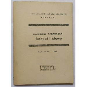 Barańczak Stanisław • Knebel i słowo