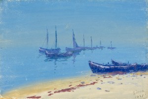 Jaxa-Małachowski Soter, Łodzie przy brzegu, 1921