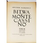 WAŃKOWICZ MELCHIOR - BITWA O MONTE CASSINO, 1-3 komplet, 1945