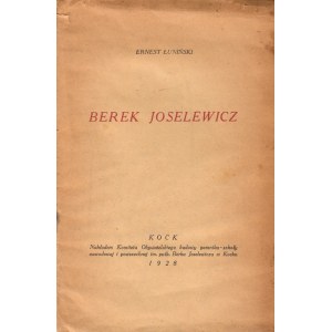 ŁUNIŃSKI ERNEST - BEREK JOSELEWICZ, 1928