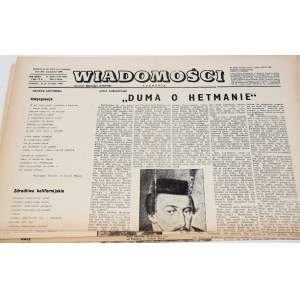 Wiadomości (tygodnik emigracyjny) Rocznik 1980. Nr. 1-52, komplet.