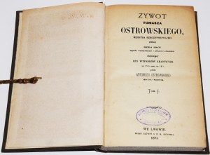 OSTROWSKI ANTONI - ŻYWOT TOMASZA OSTROWSKIEGO...1-2, 1873, z księgozbioru powstańca