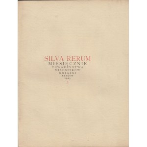 SILVA RERUM 1925/3