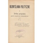 7 TYTUŁÓW: PSYCHOLOGIA OBECNEGO SEJMU GALICYJSKIEGO, MICKIEWICZ ADAM - WIELKA WOJNA W PRZYSZŁOŚCI, SĄD ŻYDOWSKI, GORŻKOWSKI MARYAN - DOMINIKANIE ZA DNIEPREM SZKIC HISTORYCZNY...