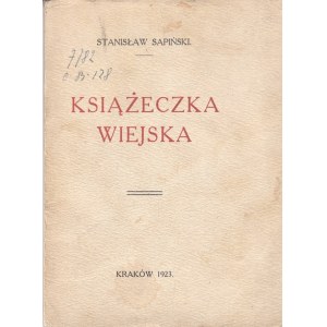 SAPIŃSKI STANISŁAW - KSIĄŻECZKA WIEJSKA, 1923