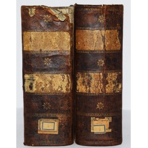 TROTZ MICHEL ABRAHAM - NOUVEAU DICTIONNAIRE FRANCOIS, ALLEMAND ET POLONOIS, 1-2 komplet, 1803