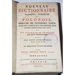 TROTZ MICHEL ABRAHAM - NOUVEAU DICTIONNAIRE FRANCOIS, ALLEMAND ET POLONOIS, 1-2 komplet, 1803