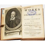 [SHAKESPEARE WILLIAM] THE WORKS OF SHAKESPEAR IN NINE VOLUMES...1751