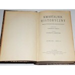 KWARTALNIK HISTORYCZNY. Rocznik XXIX-XXX 1915-1916. [współoprawne].