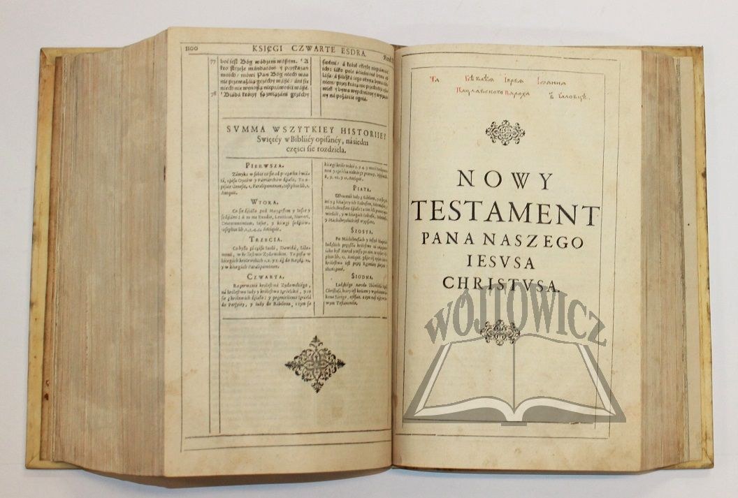 Księgi Starego I Nowego Testamentu Ze Skrótami (BIBLIA WUJKA). Biblia to iest Księgi Starego y Nowego Testamentu