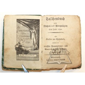 (CHODOWIECKI Daniel). Taschenbuch zum Nutzen und Vergnügen fürs Jahr 1792.