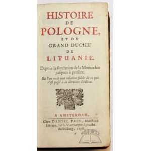 JOLLI J. G., Histoire de Pologne et du Grand Duche de Lituanie.