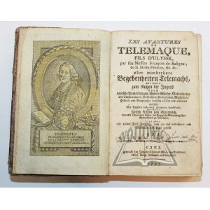 FENELON François de Salignac de la Motte, Les avantures de Télémaque, fils d'Ulysse.