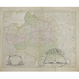 (POLSKA). La Pologne dresee sur ce qu'en ont donne Starovolsk, Beauplan, Hartnoch... (Tytuł nad mapą:) Tabula Regni Poloniae Ducatus Lithuaniae &c.