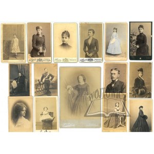 (MNISZEK [?]) i in. Zbiór 15 fotografii portretowych, prawdopodobnie z kręgu rodziny Mniszek.