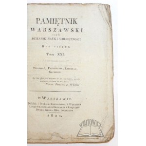 (BENTKOWSKI Feliks), Pamiętnik Warszawski czyli dziennik nauk i umiejętności.