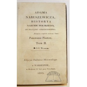 NARUSZEWICZ Adam Stanisław, Historya Narodu Polskiego od początku chrzescianstwa.