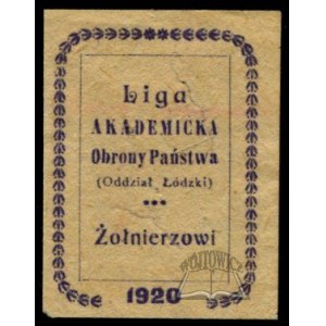 LIGA Akademicka Obrony Państwa (Oddział Łódzki). Żołnierzowi.