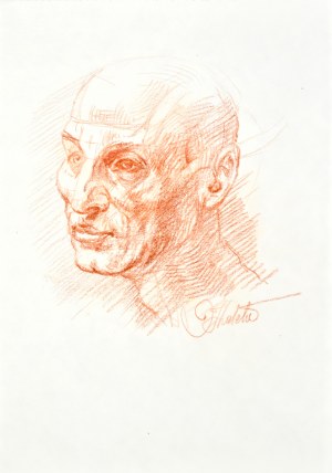 Dariusz Kaleta Dariuss (Ur. 1960), Szkic głowy mężczyzny