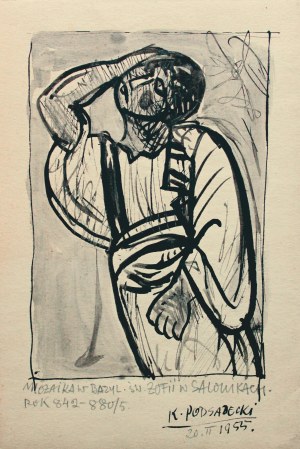 Kazimierz Podsadecki (1904 - 1970), Postać wg mozaiki w Bazylice św. Zofii w Salonikach, 1955