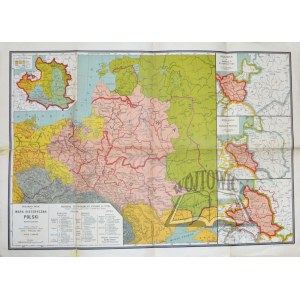 (POLSKA). Heck Walerjan - Mapa historyczna Polski.