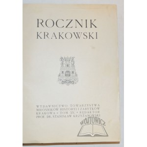 ROCZNIK Krakowski.