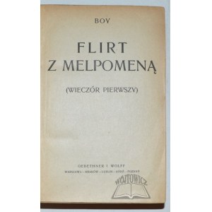 BOY-Żeleński Tadeusz, Flirt z Melpomeną.