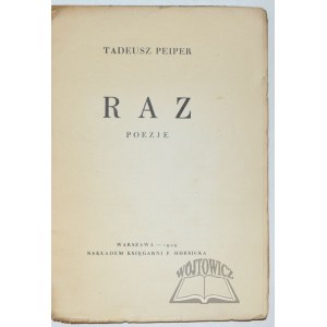 PEIPER Tadeusz, Raz. Poezje.