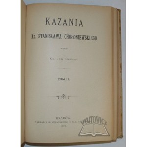 CHOŁONIEWSKI Stanisław ks., Kazania.