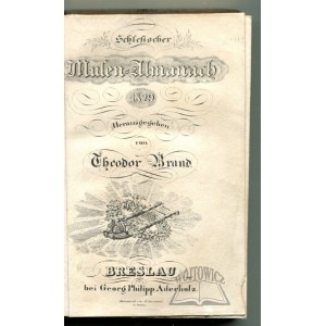 BRAND Theodor, Schlesischer Musen - Almanach 1829.