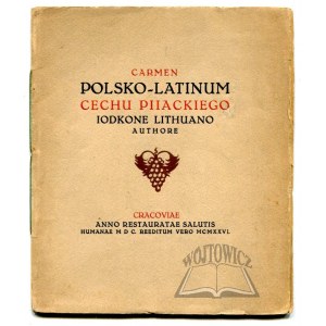 JODKO Lithuanus, Carmen polsko-latinum cechu piiackiego.