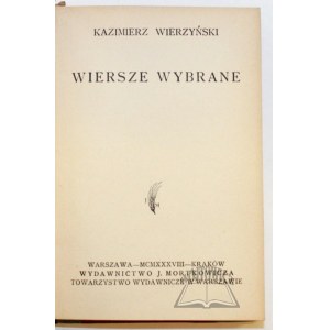 WIERZYŃSKI Kazimierz, Wiersze wybrane.