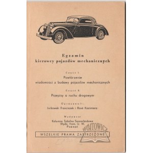 JURKOWSKI Franciszek, Rose Kazimierz, Egzamin kierowcy pojazdów mechanicznych.