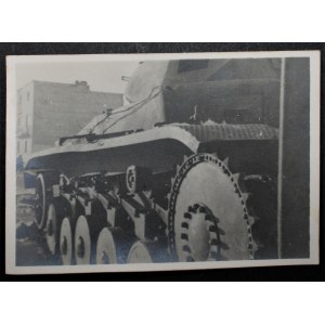 Warszawa 1940 Rozbity Niemiecki Czołg Eugeniusz Haneman Fotografia [Vintage Print]