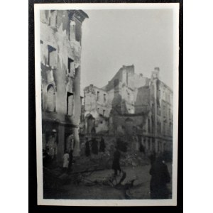 Zniszczenia Warszawy Śródmieście Eugeniusz Haneman Fotografia [Vintage Print]