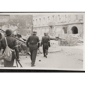 Warszawa 1944 Powstanie Warszawskie Patrol Na Ul. Brackiej Róg Ul. Widok 20. Viii Eugeniusz Haneman Fotografia [Vintage Print]