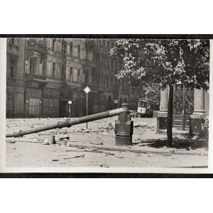 Warszawa 1944 Powstanie Warszawskie Ul. Marszałkowska Róg. Ul. Sienkiewicza 14. Viii Eugeniusz Haneman Fotografia [Vintage Print]