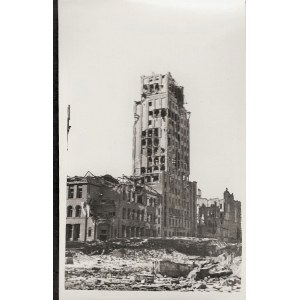 Warszawa 1944 Powstanie Warszawskie „Prudential” Po Zbombardowaniu Eugeniusz Haneman Fotografia [Vintage Print]