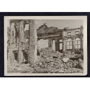 Warszawa 1944-45 Ruiny Pałacu Krasińskich Eugeniusz Haneman Fotografia [Vintage Print]