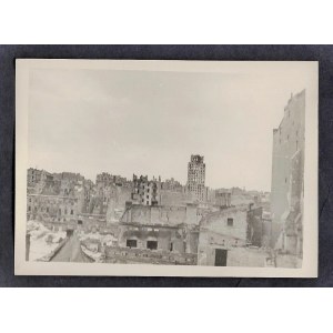 Warszawa 1944-45 Śródmiejska Panorama Z „Prudentialem” Eugeniusz Haneman Fotografia [Vintage Print]