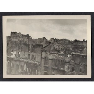 Warszawa 1944-45 Spalone Domy - Ul. Kopernika / Ul. Ordynacka Eugeniusz Haneman Fotografia [Vintage Print]