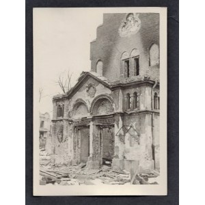 Warszawa 1944-45 Spalony Kościół Nawiedzenia Najświętszej Marii Panny Na Nowym Mieście Eugeniusz Haneman Fotografia [Vintage Print]
