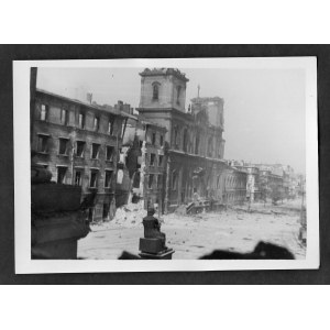 Warszawa 1944-45 Widok Na Krakowskie Przedmieście Z Pałacu Staszica Eugeniusz Haneman Fotografia [Vintage Print]