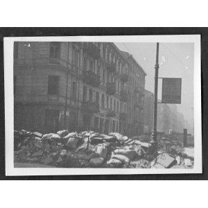 Warszawa 1944 Powstanie Warszawskie Barykada Na Ul. Złotej Eugeniusz Haneman Fotografia [Vintage Print]