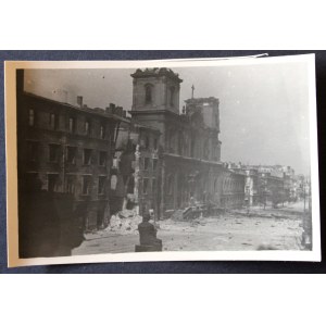Warszawa 1944-45 Kościół Św. Krzyża Pomnik Kopernika Eugeniusz Haneman Fotografia [Vintage Print]