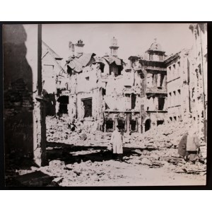 Warszawa 1944 Powstanie Warszawskie Ruiny Śródmieścia Eugeniusz Haneman Fotografia [Reprodukcja Oryginału]