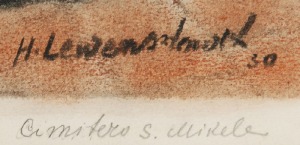 Henryk LEWENSZTADT (1893-1962), Wenecja - Wyspa San Michele - Cmentarz, 1930
